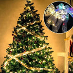 Any Day Mart Fairy Lights String Christmas Ribbon Bow Tie
