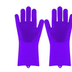 Silicone Heat-resistant Cleaning Brush Scrubbing Gloves
