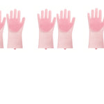 Silicone Heat-resistant Cleaning Brush Scrubbing Gloves