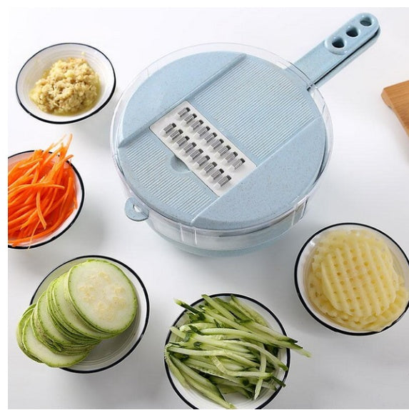 Any Day Mart 8 In 1 Mandoline Slicer Vegetable Slicer Potato Peeler Carrot Onion Grater With Strainer Vegetable Cutter Kitchen Accessories