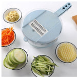 Any Day Mart 8 In 1 Mandoline Slicer Vegetable Slicer Potato Peeler Carrot Onion Grater With Strainer Vegetable Cutter Kitchen Accessories