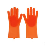 Silicone Heat-resistant Cleaning Brush Scrubbing Gloves