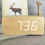 Wooden alarm clock