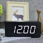 Wooden alarm clock