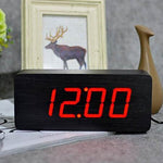 Wooden alarm clock