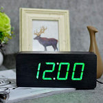 Wooden alarm clock