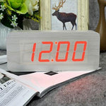 Wooden alarm clock