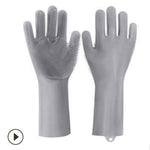Silicone Heat-resistant Cleaning Brush Scrubbing Gloves