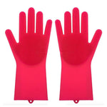 Silicone Heat-resistant Cleaning Brush Scrubbing Gloves