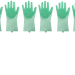 Silicone Heat-resistant Cleaning Brush Scrubbing Gloves