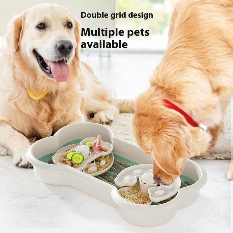 New Dog Educational Toys Slow Food Plate Anti-Chye Pet Bowl Pet Supplies