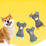 Dog Plush Bites Toys Squeak Cute Animal Shapes Grind Teeth And Clean Teeth Interactive Play Pet Supplies