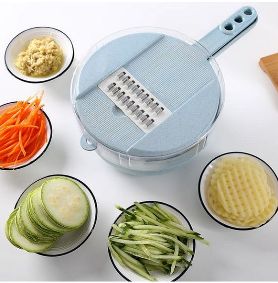 Any Day Mart 8 In 1 Mandoline Slicer Vegetable Slicer Potato Peeler Carrot Onion Grater With Strainer Vegetable Cutter Kitchen Accessories
