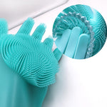 Silicone Heat-resistant Cleaning Brush Scrubbing Gloves