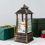 Christmas Candlestick Old Man Snowman Decoration Small Night Lamp