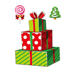 Christmas Glass Window Static Sticker Santa Claus Stickers Decoration Supplies