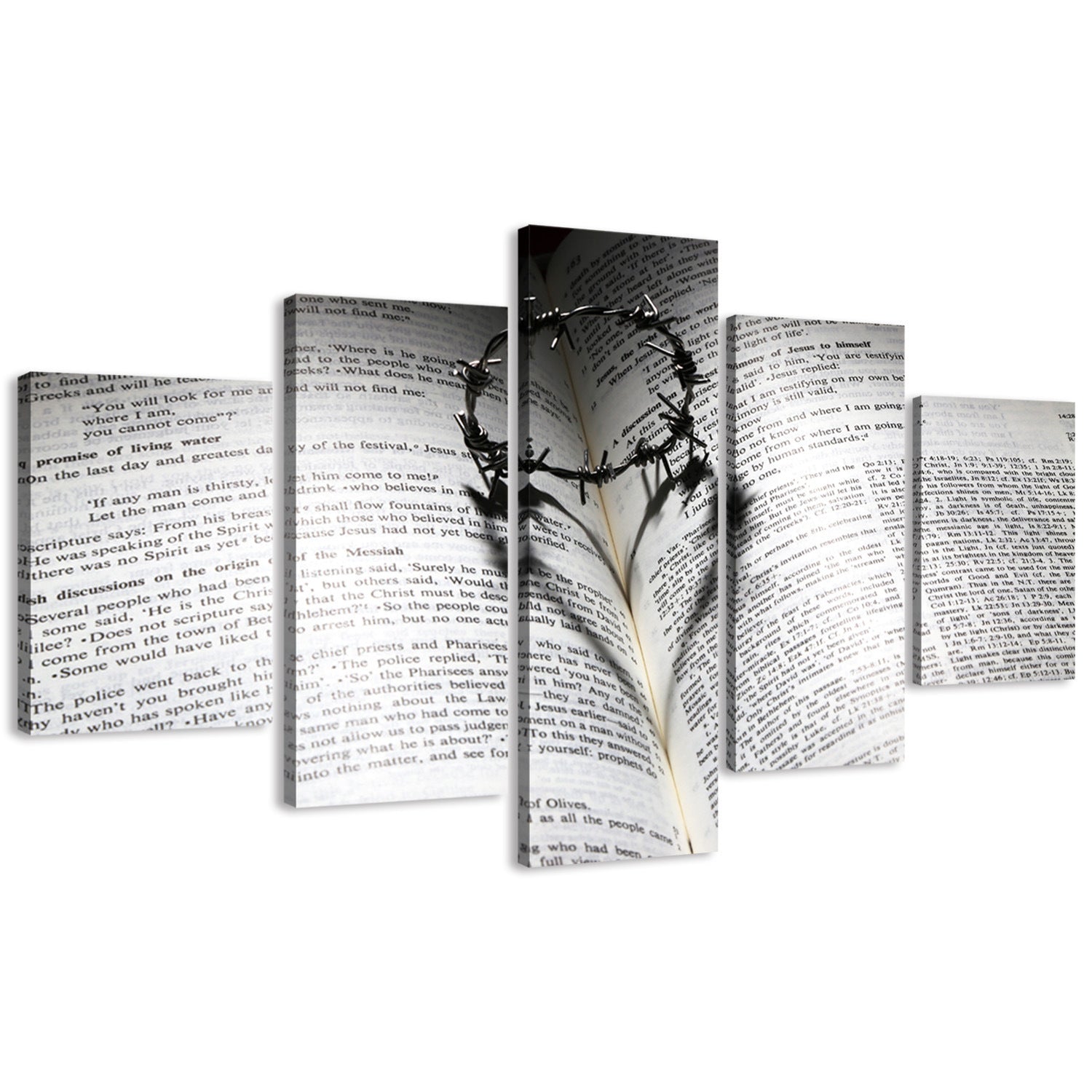 Teach The Crown Bible Decoration Canvas Painting