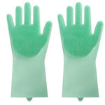 Silicone Heat-resistant Cleaning Brush Scrubbing Gloves