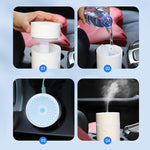 Dropshipping Car Diffuser Aroma Ultrasonic Water Mist Humidifier Lighting Oils Diffuser Car Aroma Diffuer Humidifier