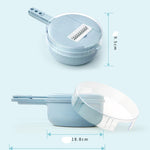 Any Day Mart 8 In 1 Mandoline Slicer Vegetable Slicer Potato Peeler Carrot Onion Grater With Strainer Vegetable Cutter Kitchen Accessories