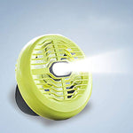 Portable camping fan light
