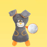 Dog Plush Bites Toys Squeak Cute Animal Shapes Grind Teeth And Clean Teeth Interactive Play Pet Supplies