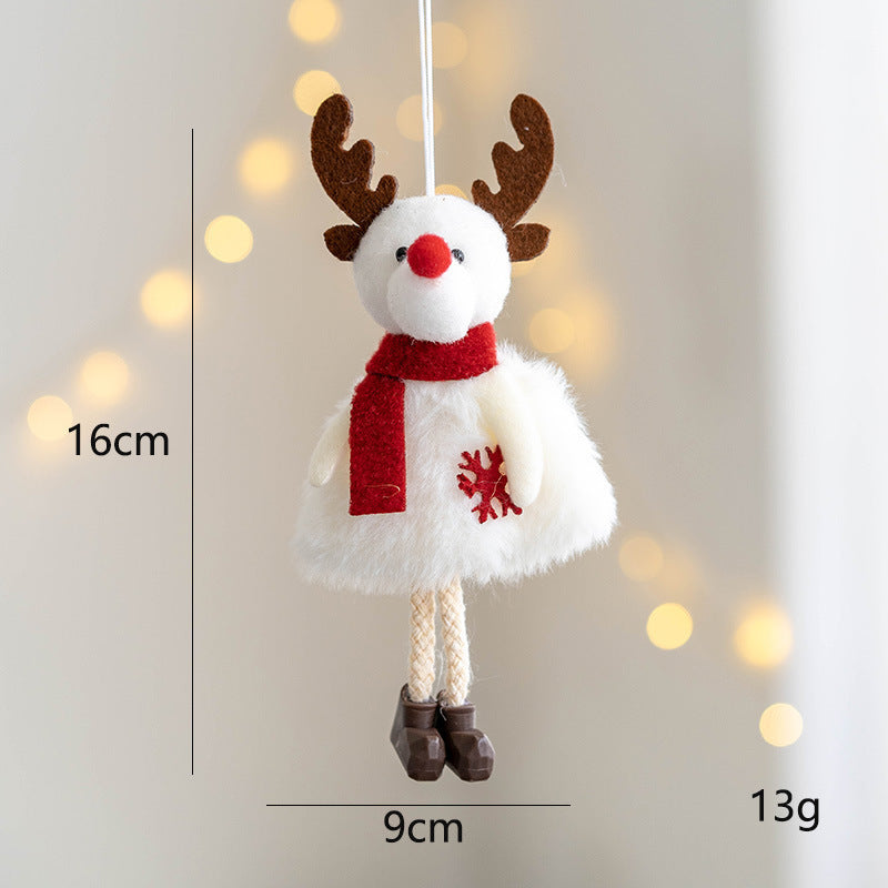 Christmas Plush Ankle Biter Fabric Small Pendant Christmas Tree Decoration