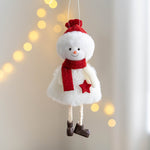 Christmas Plush Ankle Biter Fabric Small Pendant Christmas Tree Decoration
