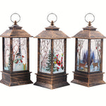 Christmas Candlestick Old Man Snowman Decoration Small Night Lamp