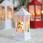 Christmas Candlestick Old Man Snowman Decoration Small Night Lamp