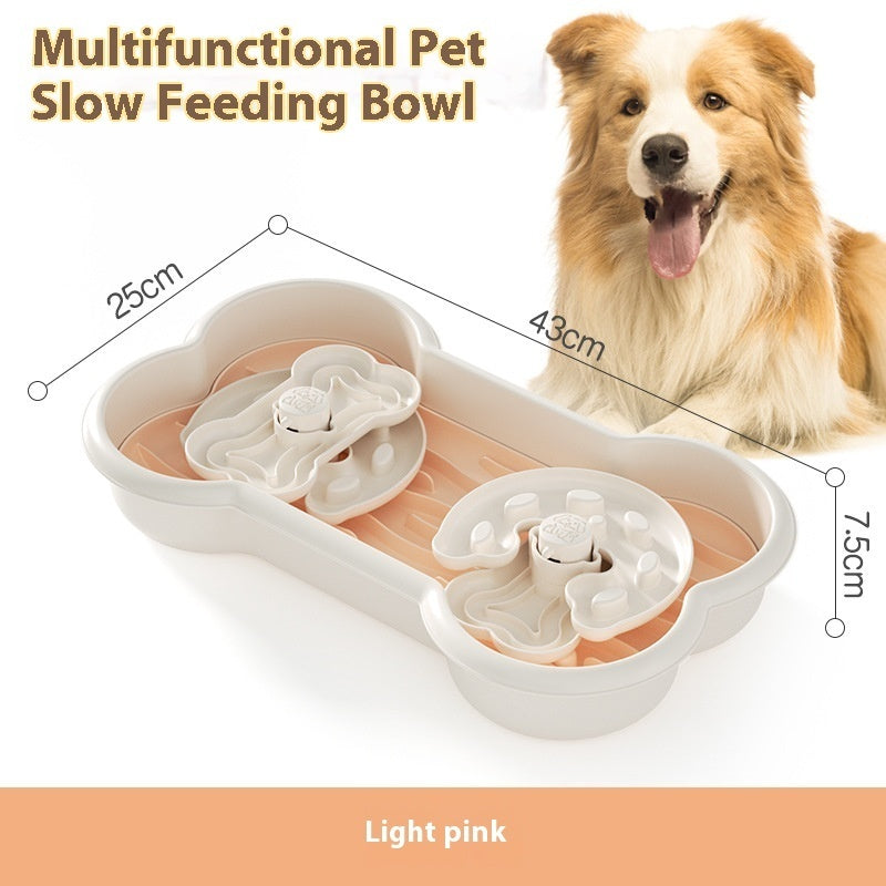 New Dog Educational Toys Slow Food Plate Anti-Chye Pet Bowl Pet Supplies