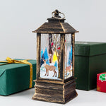 Christmas Candlestick Old Man Snowman Decoration Small Night Lamp