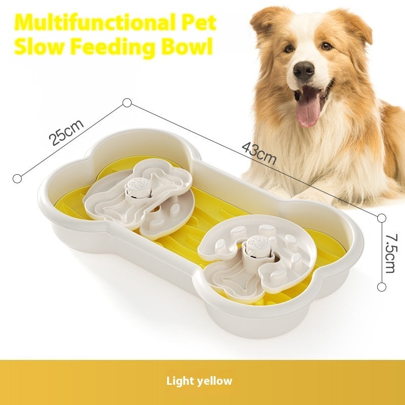 New Dog Educational Toys Slow Food Plate Anti-Chye Pet Bowl Pet Supplies