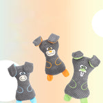 Dog Plush Bites Toys Squeak Cute Animal Shapes Grind Teeth And Clean Teeth Interactive Play Pet Supplies