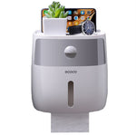 Tissue Box Multi-function Pumping Rack, Punch-free Double-layer Waterproof