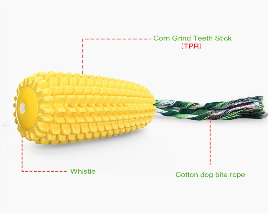 Pet Supplies Simulation Corn Dog Bite-resistant Vent Sound Toys
